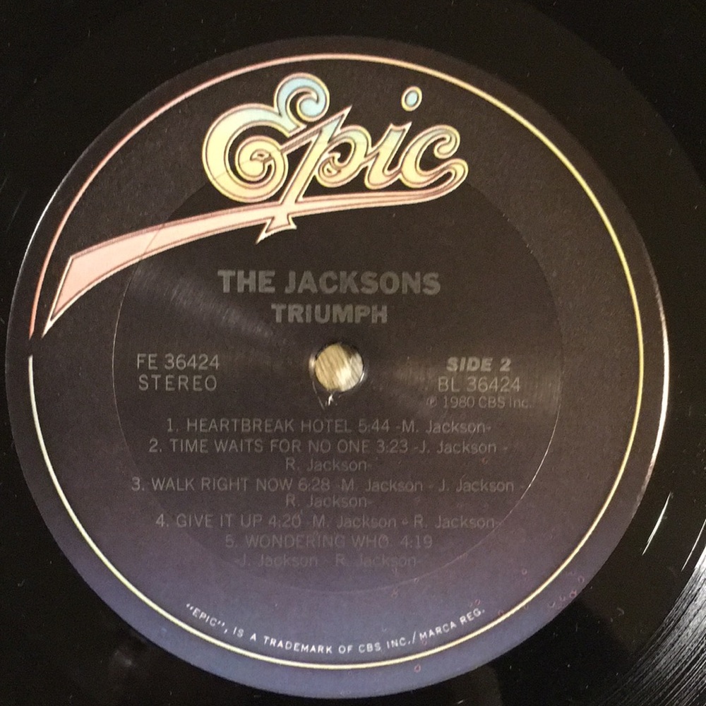 The Jacksons - “ Triumph “ Vinyl LP - Picture 5 of 5